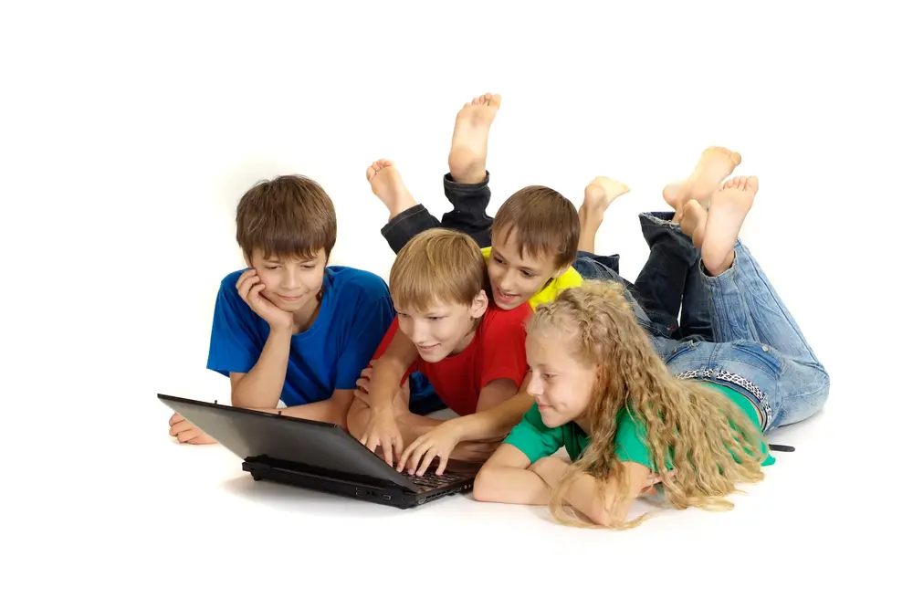 Protect children on a laptop